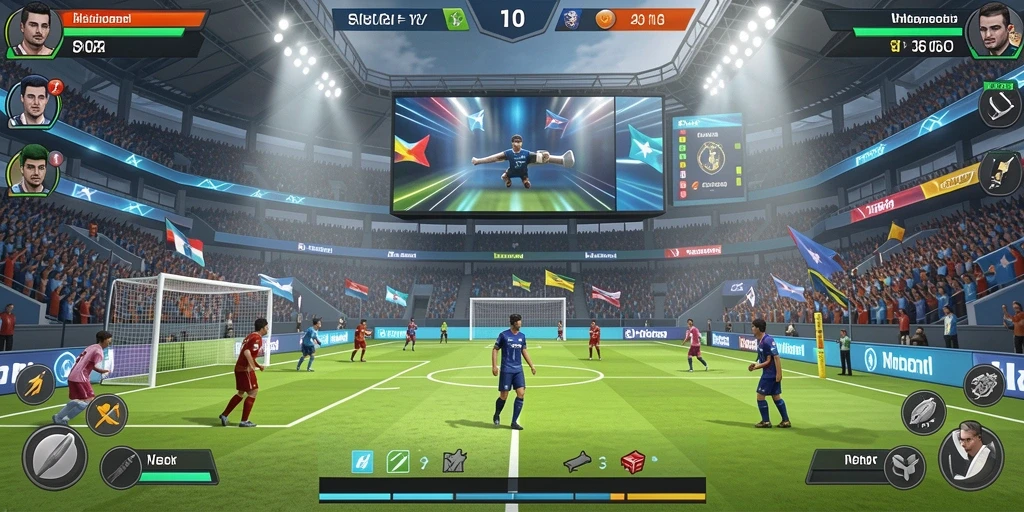 Gambar menunjukkan grafik visual yang memukau dan detail.