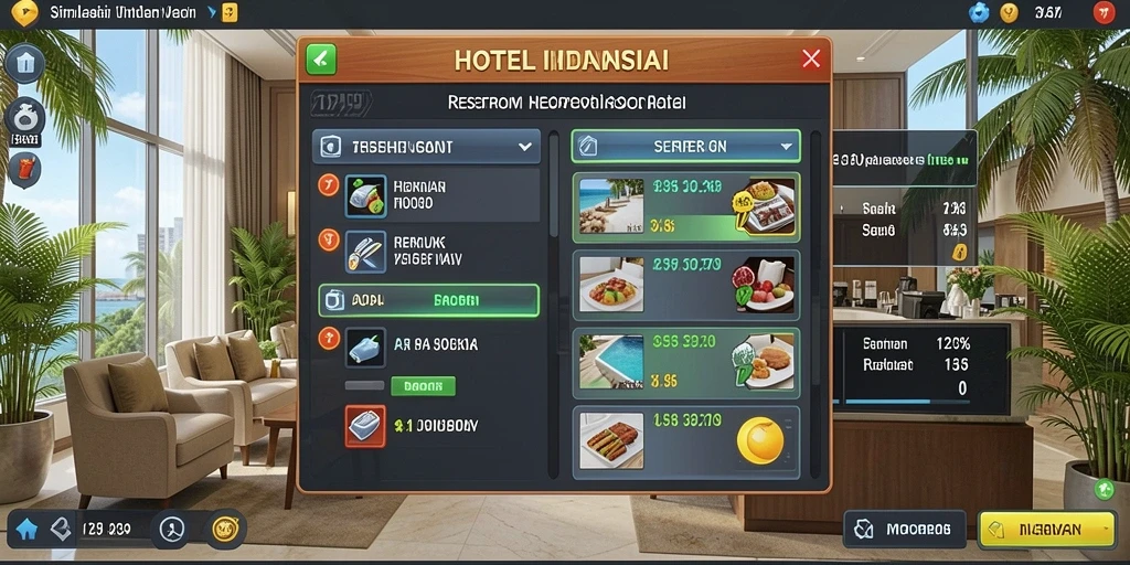 Menu pengaturan yang mudah dipahami dan diakses.