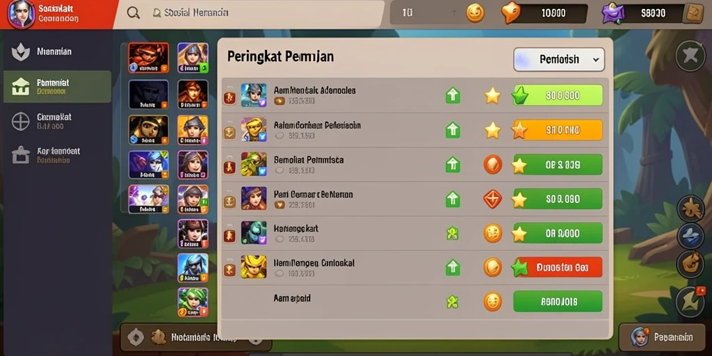 Fitur komunitas yang mendukung interaksi antar pemain.