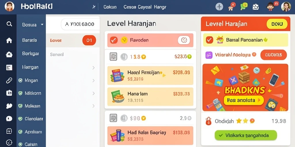 Tangkapan layar dari level baru yang menantang.